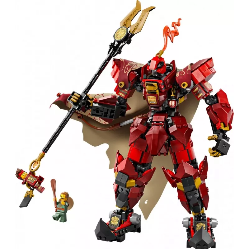 LEGO konstruktorius NINJAGO 71846 Ugnies riterio mecha, 996 dalys, 2 minifigūrėlės, judinamos galūnės, 260 mm aukštis