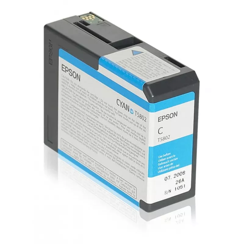 Epson Singlepack Žydra T580200, žydra, 80 ml, 1 vnt.