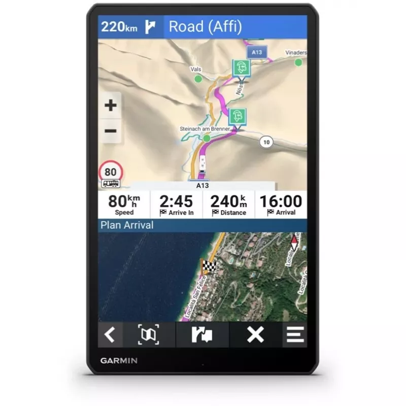 Garmin 1095 navigacijos sistema Fiksuota 25,6 cm (10.1 ) TFT jutiklinis ekranas 554 g Juoda (010-02749-10)