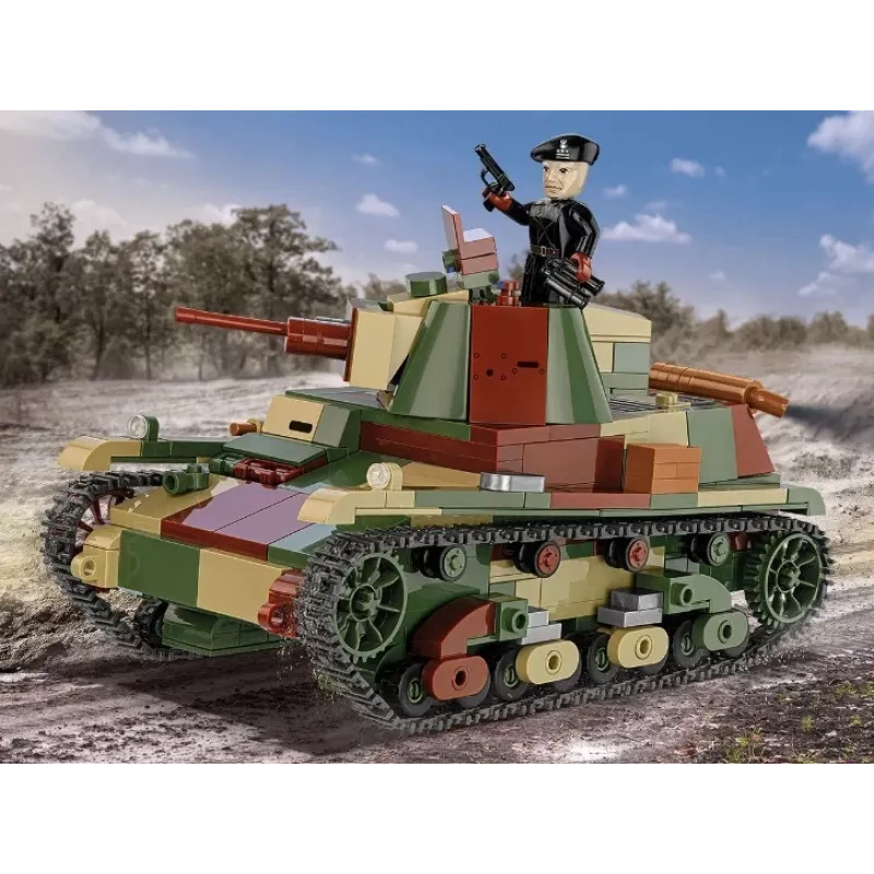Cobi Building Blocks Light Tank 7TP modelis, 669 dalys, COBI-2661