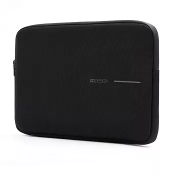 Apsauginė nešiojamojo kompiuterio rankovė XDDESIGN P706.201 — 14 colių (35,6 cm), juoda, su užtrauktuku