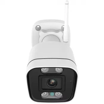 Foscam V8P Wi-Fi stebėjimo kamera balta 8MP (3840x2160), dviejų juostų Wi-Fi, integruotas prožektorius ir signalinė sirena (V8P-W)