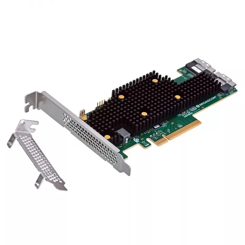 Broadcom BCM HBA 9600-16i SAS/SATA/NVMe sąsajos plokštės/adapteris vidinis SFF-8654