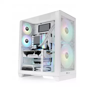 Kompiuterio korpusas THERMALTAKE View 390 TG Snow White midi bokštas su grūdinto stiklo plokštėmis
