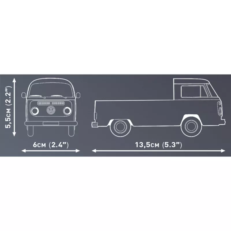 Cobi model kit Volkswagen T2a flatbed truck 1:35 scale Pilka