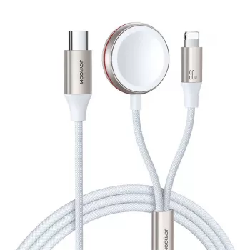 Įkrovimo laidas Joyroom USB-C į Lightning 2-in-1 S-IW011 1.5 m, skirtas Apple Watch