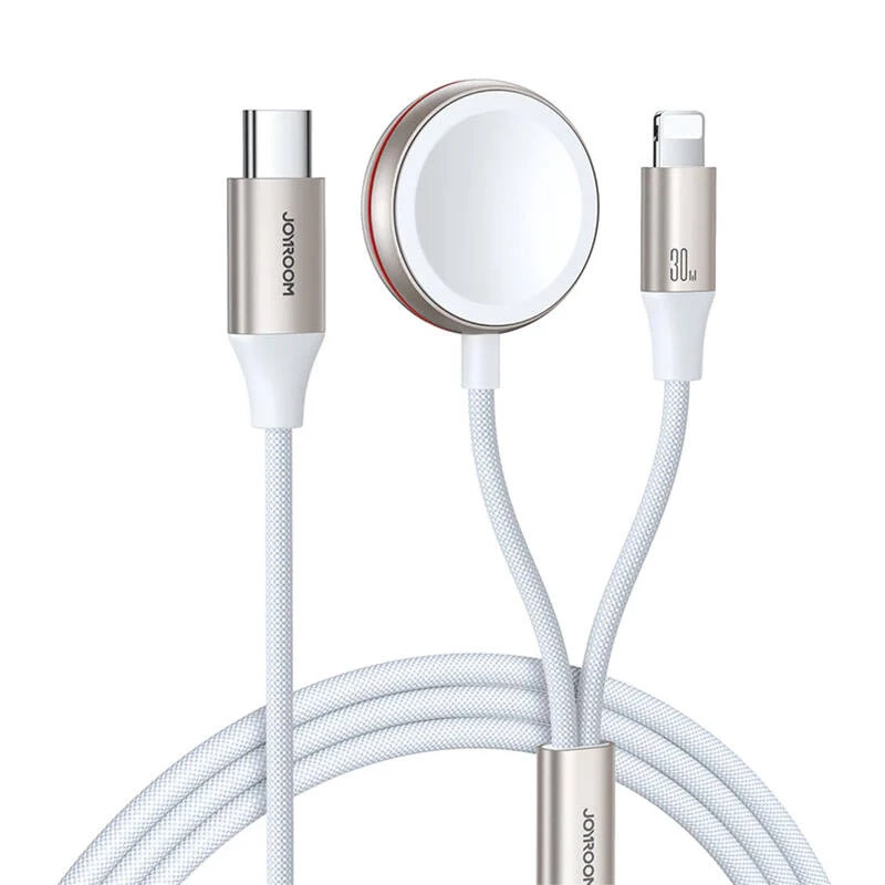 Įkrovimo laidas Joyroom USB-C į Lightning 2-in-1 S-IW011 1.5 m, skirtas Apple Watch