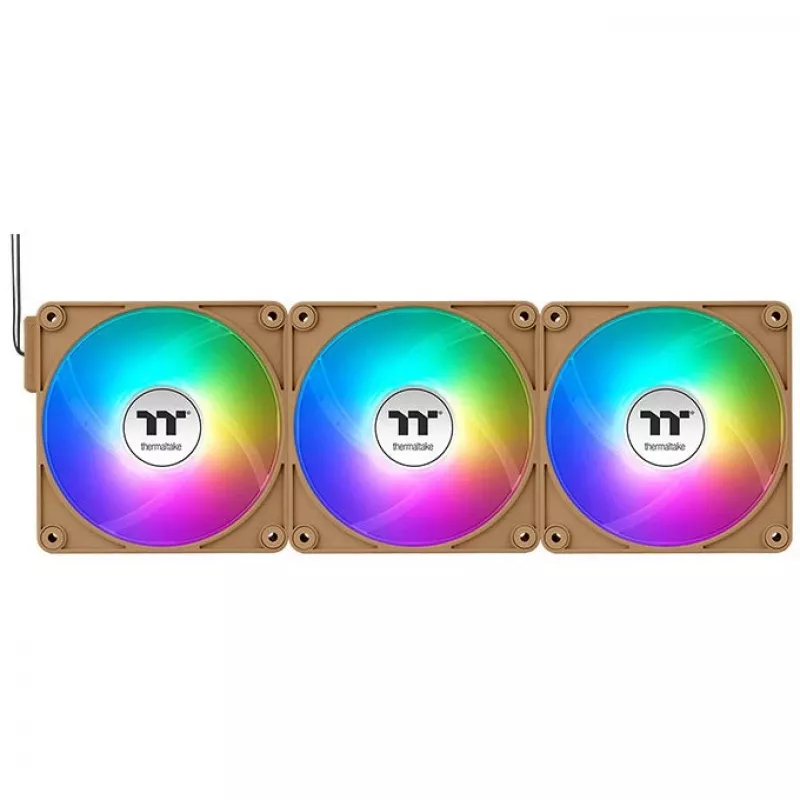 Thermaltake CT140 EX Reverse ARGB 140mm korpuso ventiliatoriai 3 vnt. rinkinys Gravel Sand