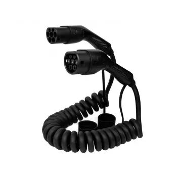 Įkrovimo kabelis DEFENZO SPIRO AC11 5 m USB Type-C greitas įkrovimas, Type 2 transporto priemonės jungtis, 11 kW, IP55