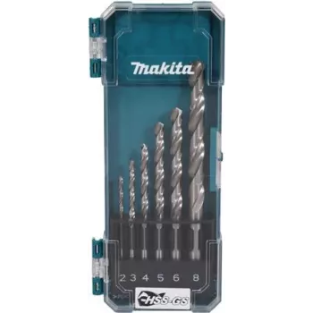 makita D-78346 HSS-GS metalo grąžtų rinkinys, 6 vnt. (D-78346)