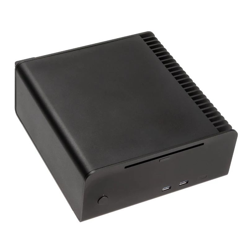 Streacom ST-FC8B Alpha Optical korpusas be ventiliatoriaus HTPC + 120 W maitinimo šaltinis