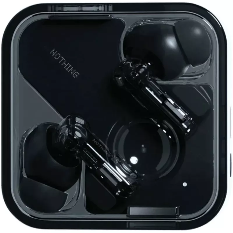 Nothing Ear ausinės True Wireless Stereo (TWS) į ausis įdedamos skambučiams / muzikai Bluetooth juodos – permatomos (A10600061)