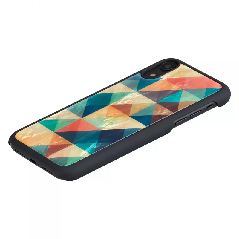 Išmaniojo telefono dėklas iKins, skirtas iPhone XR — apsauginis Mosaic Juoda