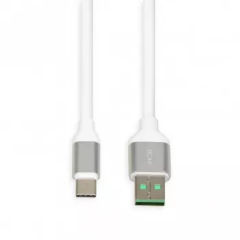 USB A į USB C kabelis IBOX IKUMTCWQC 1,5 m, USB 2.0, 3 A, baltas