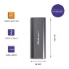 Qoltec 52271 saugojimo diskų dėklas SSD dėklas Pilka M.2