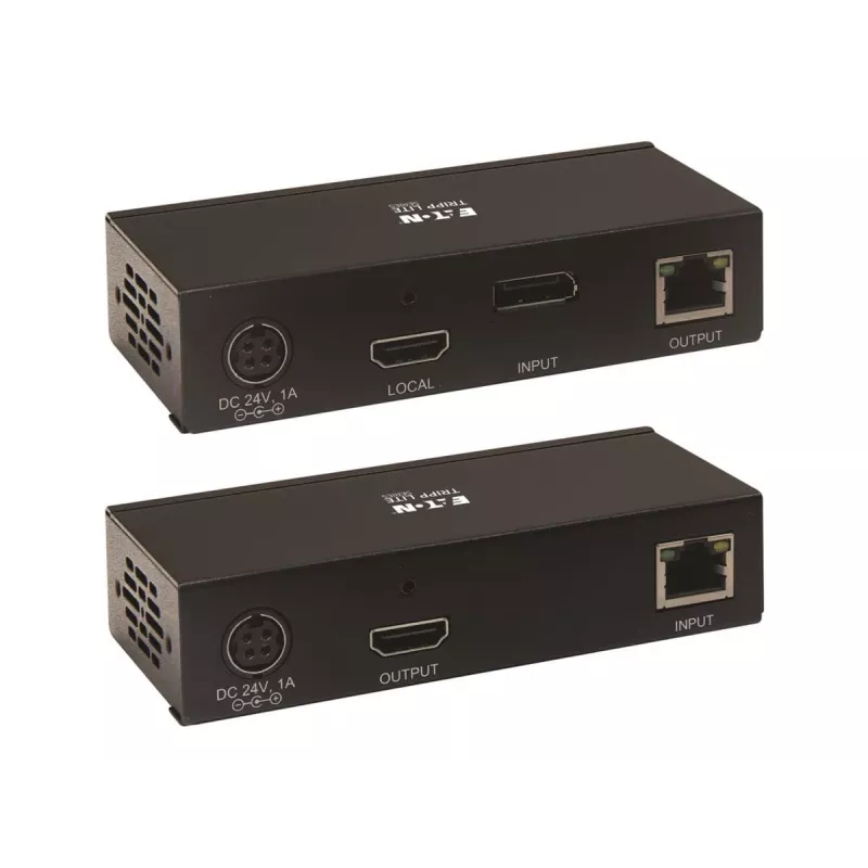 Eaton Tripp Lite Series DisplayPort į HDMI per Cat6 praplėtimo rinkinys su KVM palaikymu, 4K 60Hz, 4:4:4, USB, PoC, HDCP 2.2, iki 230 pėdų, TAA - Vaizdo/garso praplėtimas, HDMI, Di