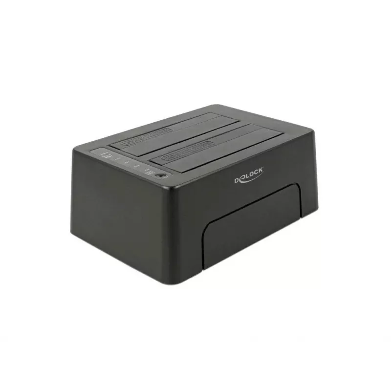 DeLOCK 63957 saugojimo įrenginio prijungimo stotelė USB 3.2 Gen 2 (3.1 Gen 2) Type-C juoda