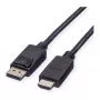 ROLINE Recycled Material vaizdo kabelio adapteris 3 m DisplayPort HDMI juodas 11.45.5782