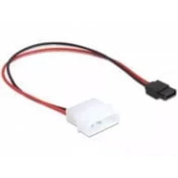 Delock maitinimo laidas „Molex 4 Pin Plug“ į „plonas SATA 6 Pin Receptacle“ 24 cm