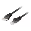 LANBERG Cat6 U/UTP tinklo kabelis PCU6-10CU-0500-BK, RJ-45 į RJ-45, 5 m, juodas