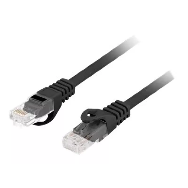 LANBERG Cat6 U/UTP tinklo kabelis PCU6-10CU-0500-BK, RJ-45 į RJ-45, 5 m, juodas