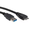 ROLINE USB laidas - Micro-USB Type B (M) į USB Type A (M)