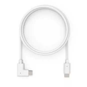 Compulocks 6ft USB-C į USB-C 90 laipsnių 2.0 įkrovimo ir duomenų kabelis – USB kabelis – 24 kontaktų USB-C (V) tiesus į 24 kontaktų USB-C (V) kampuotas į dešinę – 1,83 m – baltas – skirtas Compulock