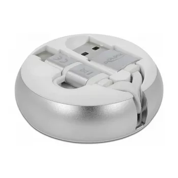 Ištraukiamas laidas DeLOCK USB 2.0 2 viename Type-A į Micro-B ir USB-C™