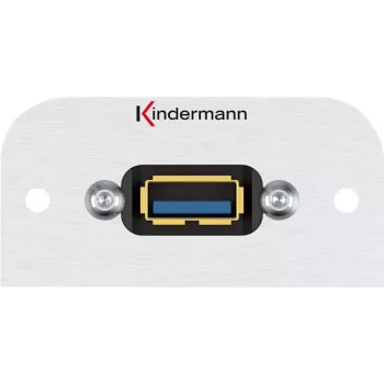 Kindermann Konnect 54 alu - Modulinė priekinė plokštė-Snap-In - USB Type A (7441000529)