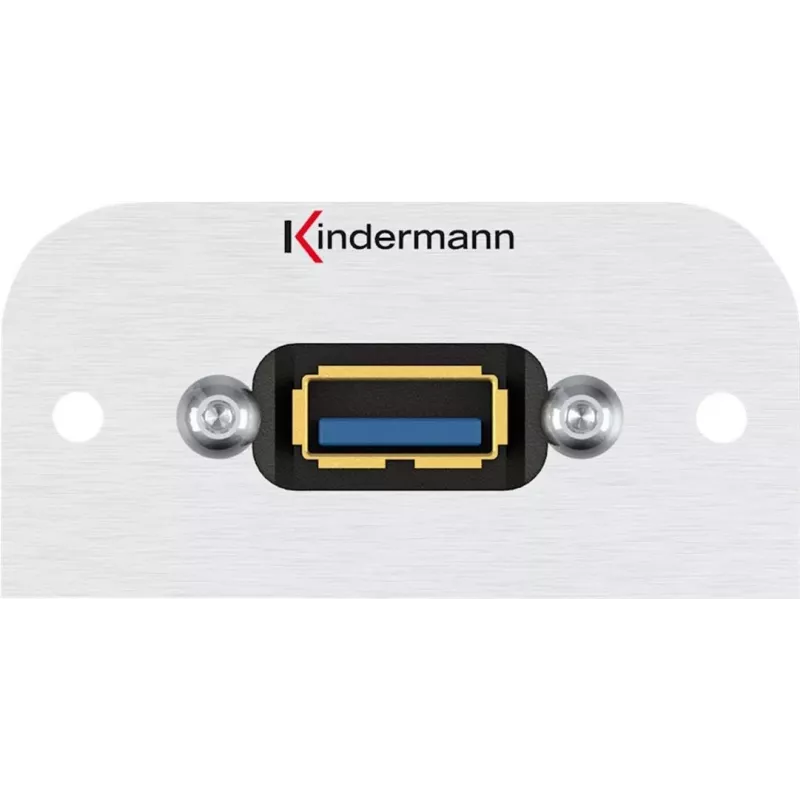 Kindermann Konnect 54 alu - Modulinė priekinė plokštė-Snap-In - USB Type A (7441000529)
