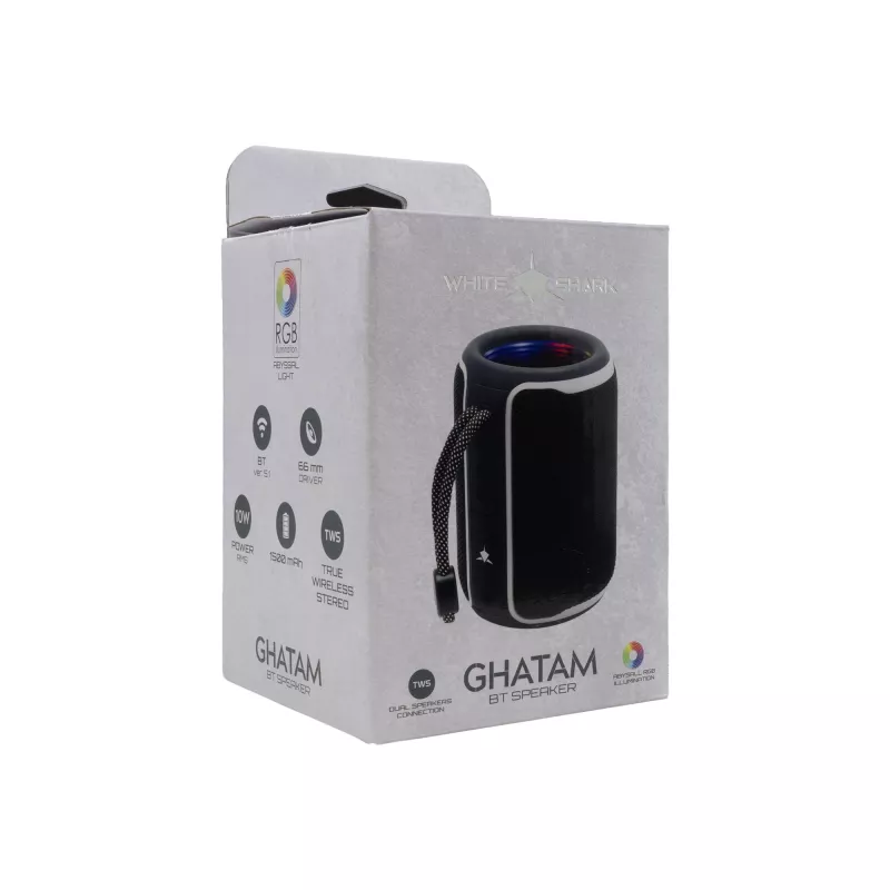 White Shark GBT-3007 Ghatam juoda/baltas