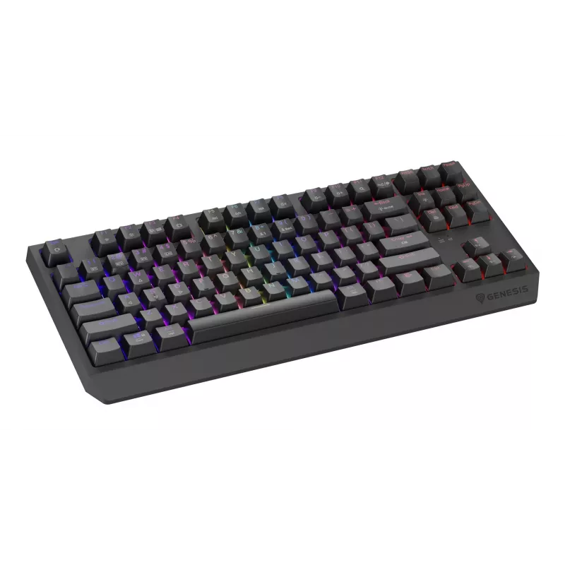 GENESIS Thor 230 TKL klaviatūra, skirta žaidimams USB + RF belaidė + Bluetooth QWERTY US anglų juoda