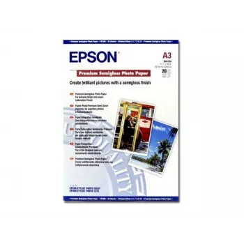 Epson Premium Semigloss Photo Paper, DIN A3, 251g/m², 20 lapų