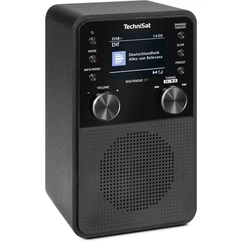 Skaitmeninis radijas TECHNISAT DigitRadio 317 — juodas, FM ir DAB+ priėmimas