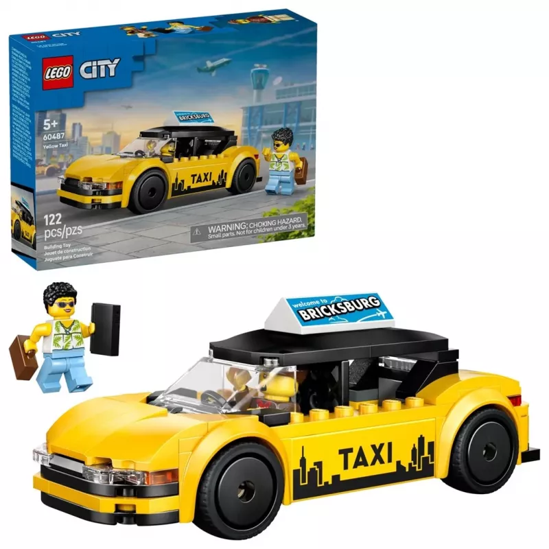 LEGO CITY 60487 Geltonas taksi
