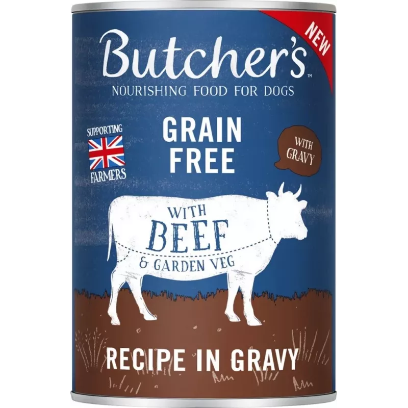 BUTCHER'S Originali Mega pack mišinys su daržovėmis padaže – šlapias šunų ėdalas – 6 x 400g