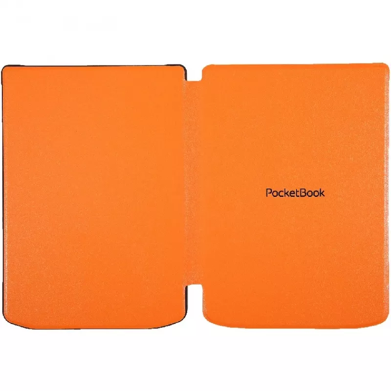Dėklas-knygelė 6 colių el. knygų skaitytuvui PocketBook Shell — oranžinis, 112×160×12,5 mm, 0,0765 kg