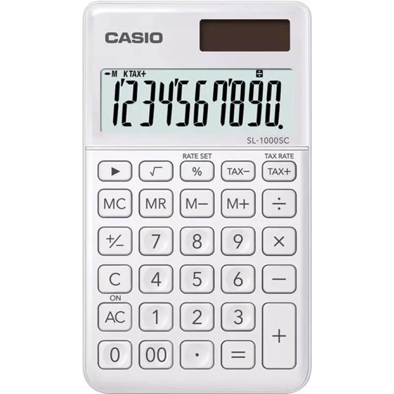Stalinis skaičiuotuvas Casio MS-8E juodas pilkas oranžinis