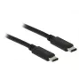 USB Type-C laidas DeLOCK Type-C 2.0 1m Juodas