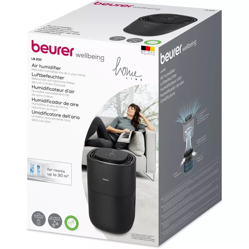 Drėkintuvas Beurer LB 200 juodas su 200 ml vandens talpa