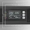 Qoltec maitinimo adapteris AVARINIS STELAŽUI 3KVA 3000W galios koeficientas 1.0 LCD EPO USB on-LINE (3VA, 3000W, dvigubo keitimo online UPS), UPS