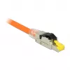 Laido jungtis RJ45 DeLOCK 86485 Juoda Sidabrinė Skaidri Geltona