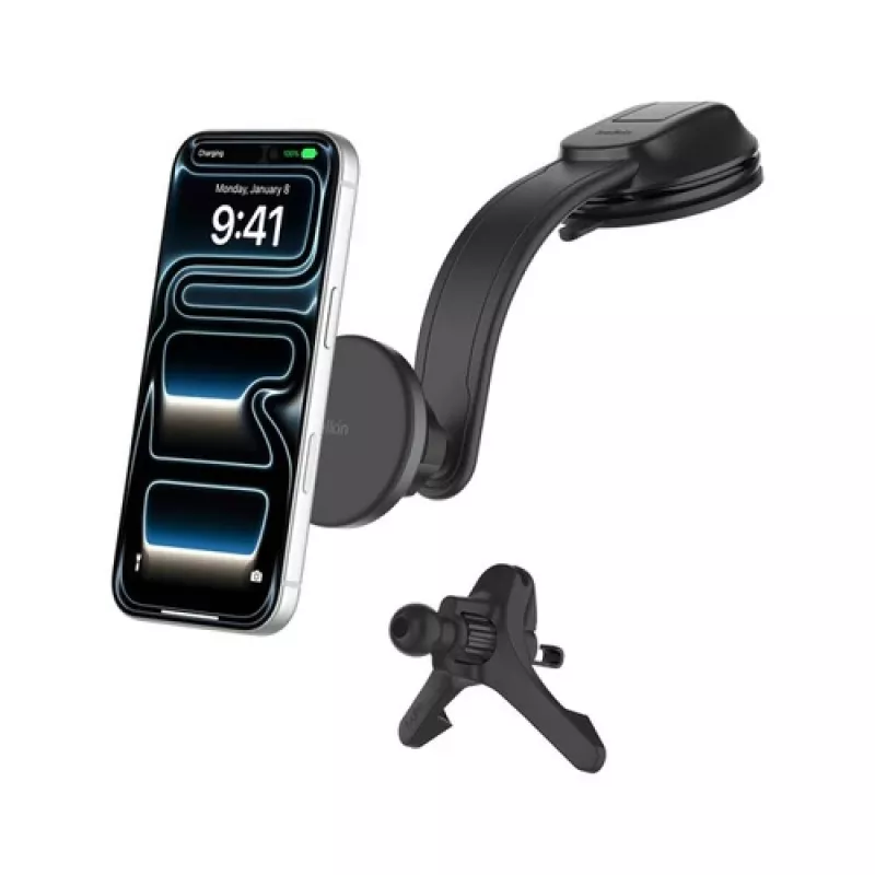 Belkin magnetinis automobilio laikiklis su 15W QI2 belaidžiu įkrovimu AI