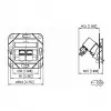 METZ CONNECT 130B12D21102-E - RJ-45 - 6a - -40 - 70 °C - Balta - akrilnitrilo butadieno stireno (ABS) - cinko - GHMT - CE