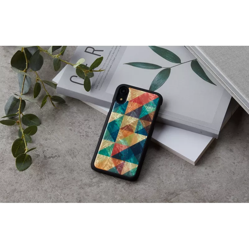 Išmaniojo telefono dėklas iKins, skirtas iPhone XR — apsauginis Mosaic Juoda