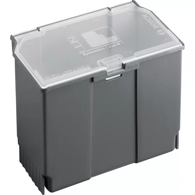 Dėžutė daiktams laikyti Bosch SystemBox stačiakampė polipropileninė 176×105×133 mm juoda/pilka
