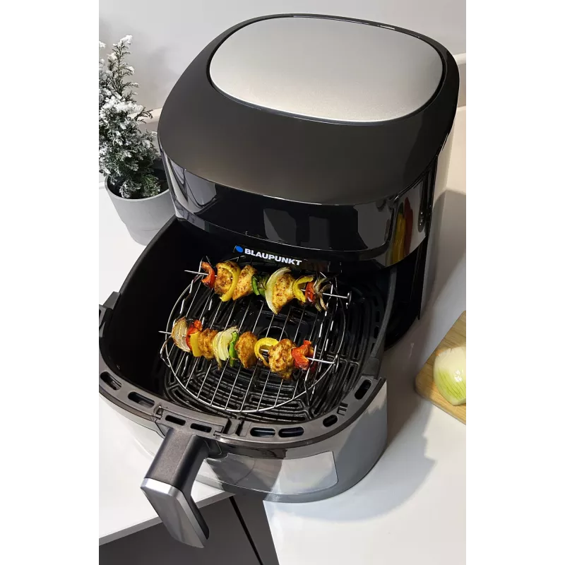 Oro gruzdintuvas BLAUPUNKT AFD712 — 7,2 L talpa, 1800 W, skaitmeninis lietimui jautrus valdymas, 40–200 °C, 60 min laikmatis