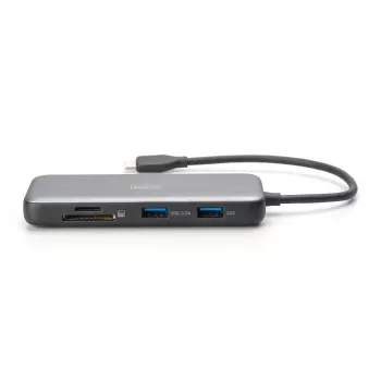USB-C prijungimo stotelė Digitus DA-70915 8 prievadų 100W maitinimo tiekimas
