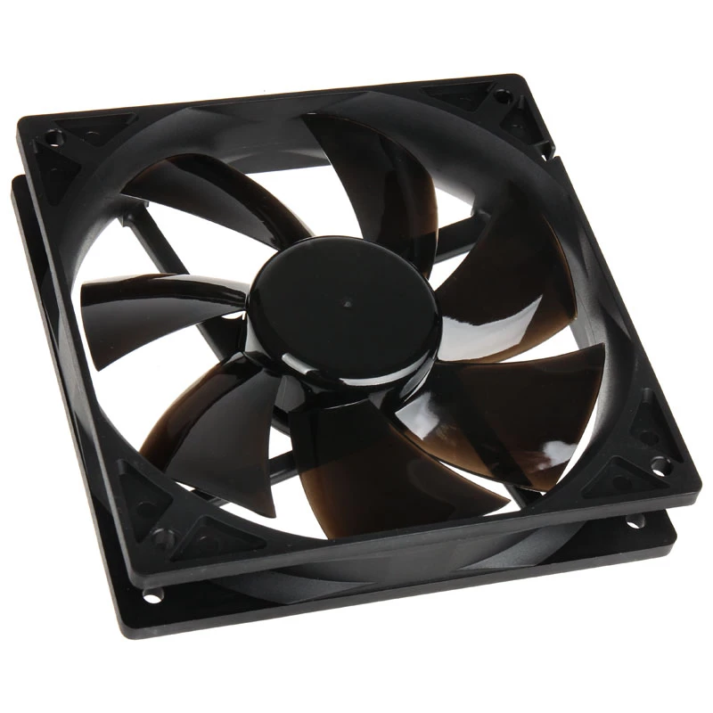 Korpuso ventiliatorius NoiseBlocker JuodaSilentPro PL1 120 mm, 900 aps./min., 11 dB, 68 m³/val., 4,5 V, juodas