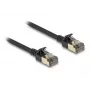 Tinklo kabelis DeLOCK RJ45 Cat.8.1 F/FTP plonas Pro 5 m juodas